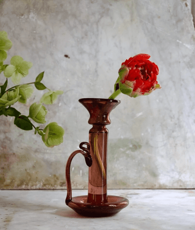 Porta Candele With Handle Framboise