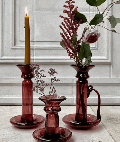 Porta Candele With Handle Framboise