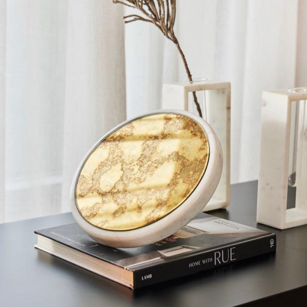 ABIEL - MARBLE GLASS DECOR OBJECT