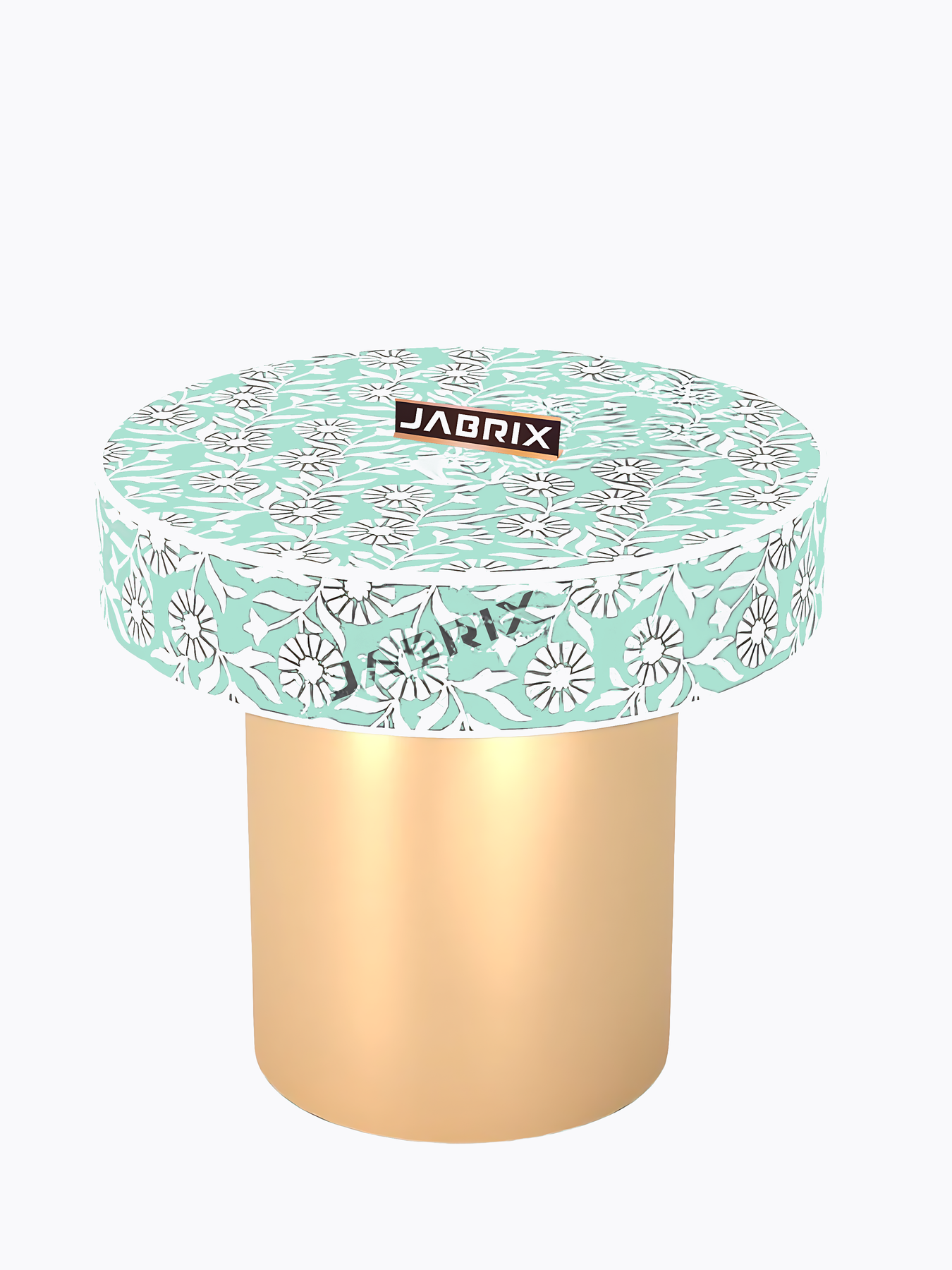 Inlay Round Side Table- Sunflower