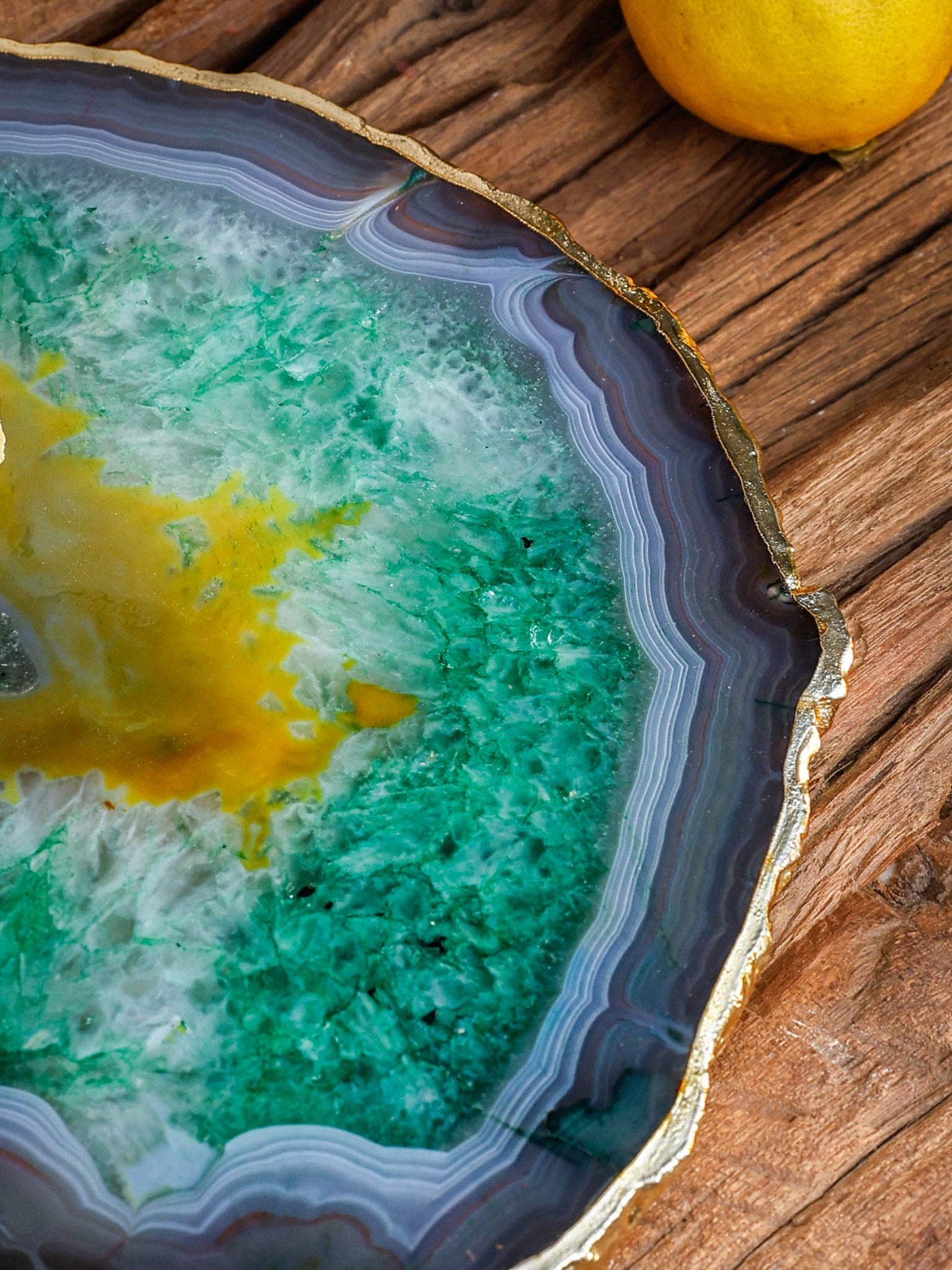 Semi Precious Platter - Green Quartz