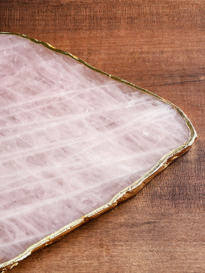 Semi Precious Platter - Rose Quartz