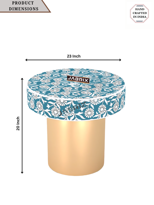 Inlay Round Side Table- Sunflower