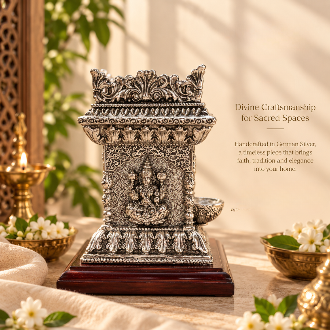 Silver Plated Tulsi Pot for Pooja & Home Décor | Artecasa
