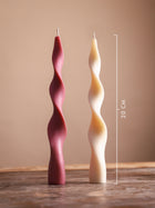 Spiral Taper Candles Set of 2