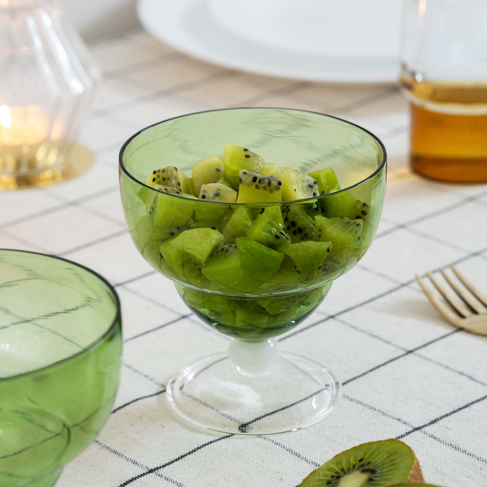 Green Goblet Bowl (set of 4)