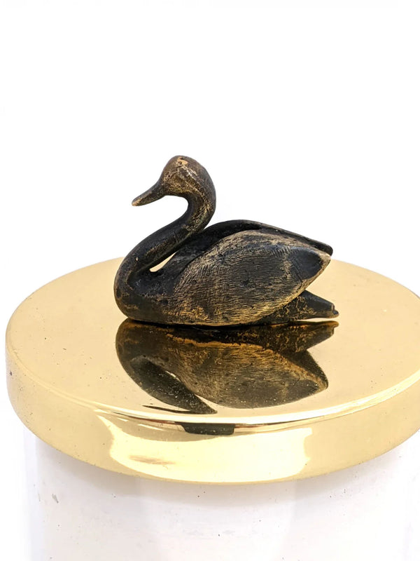 Swan _Glass Jar Candle