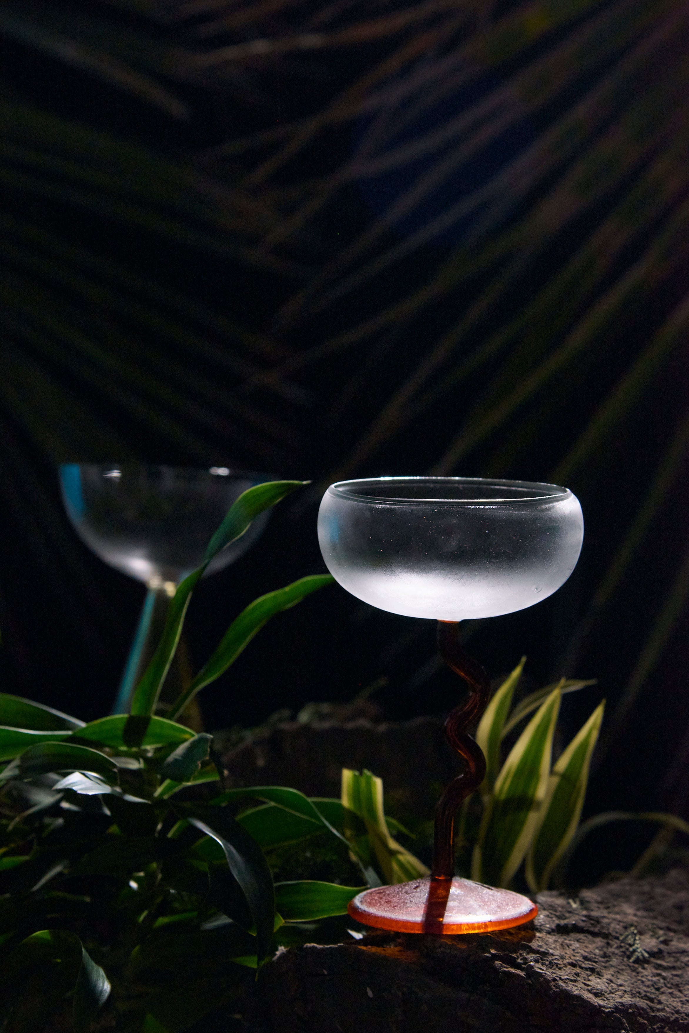 Swirl Scoop Cup Glass | Set of 1, 2, 4, 6