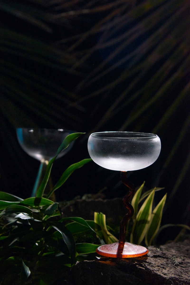 Swirl Scoop Cup Glass | 175 ml | Set of 2, 4, 6