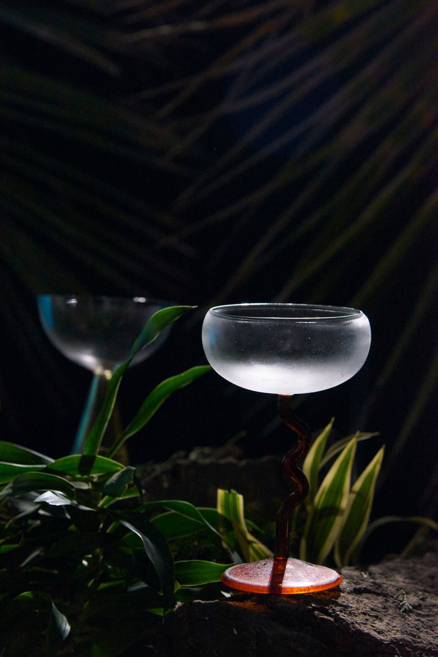 Swirl Scoop Cup Glass | Set of 1, 2, 4, 6