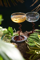 Swirl Scoop Cup Glass | Set of 1, 2, 4, 6