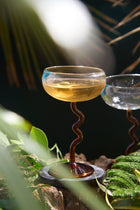 Swirl Scoop Cup Glass | Set of 1, 2, 4, 6