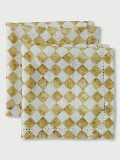 Ochre Table Runner and Napkins  Gift Set