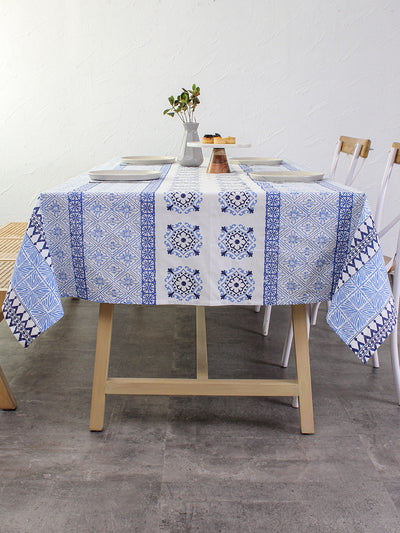 Alankaar Table Cover (Blue)