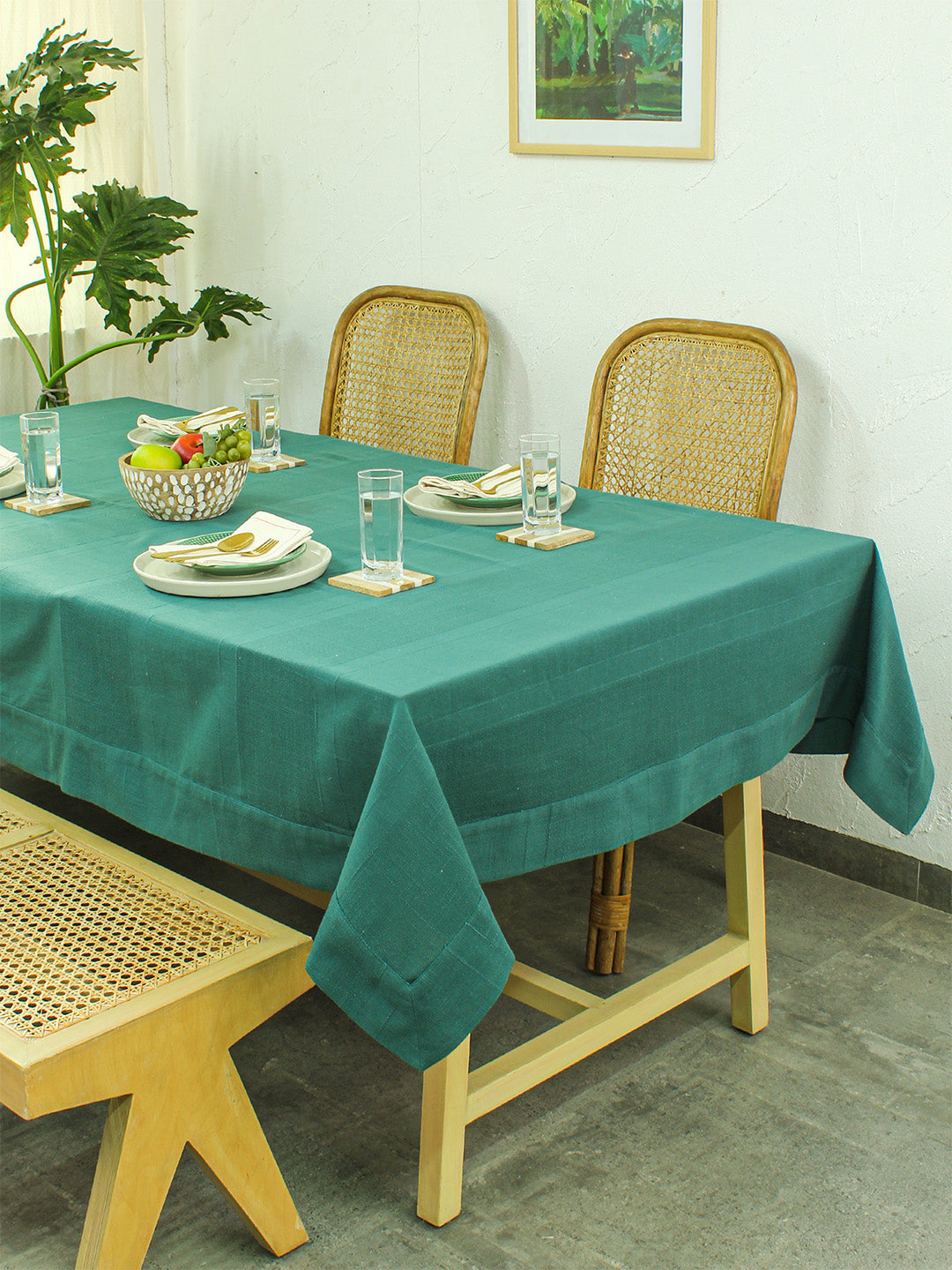 Herringbone 1 Table Cover - (Green) - Large