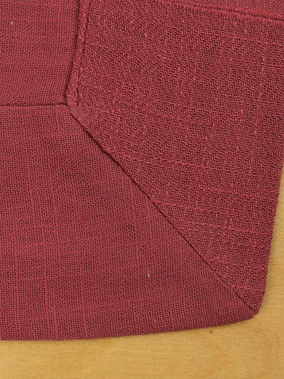 Herringbone 1 Table Cover - (Maroon) - Large