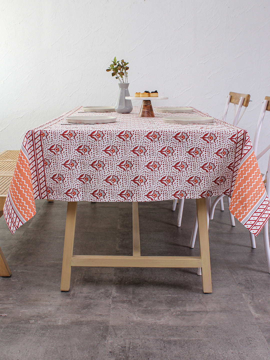 Sarovar Table Cover (Red) - Large