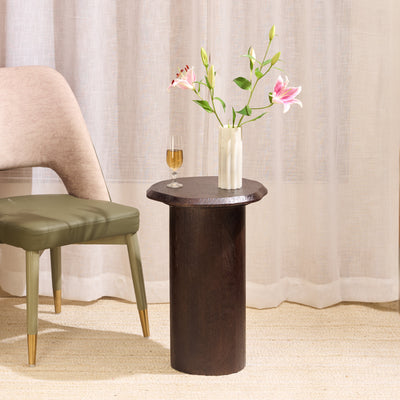 Medium Raw Wood Table - Brown