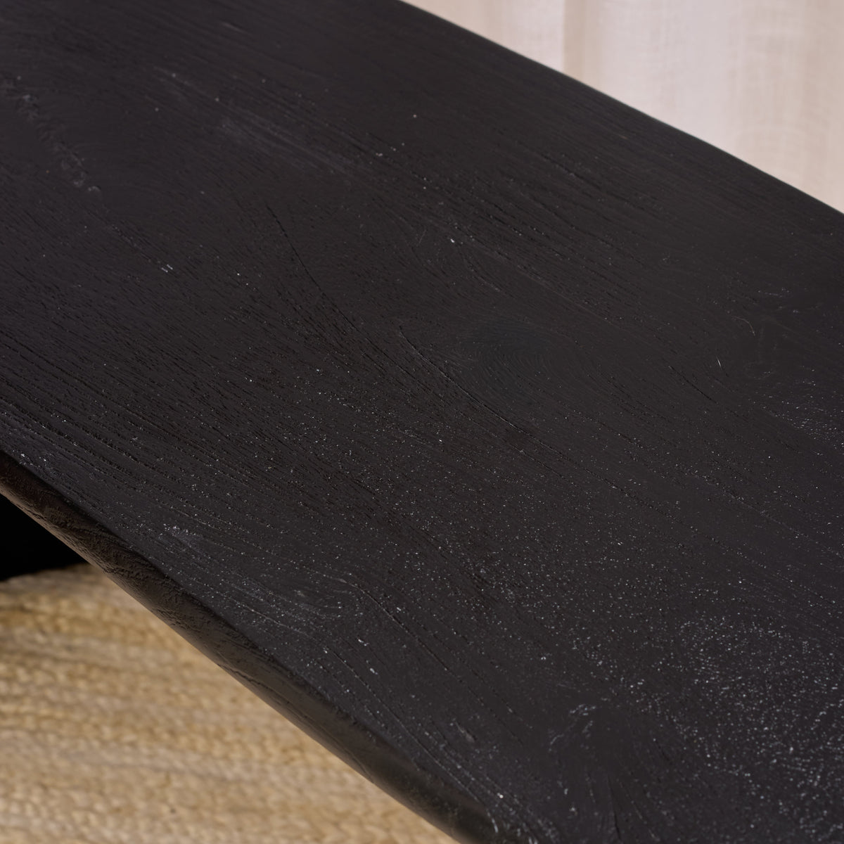 Black Ozzy Wooden Bench/Centre Table