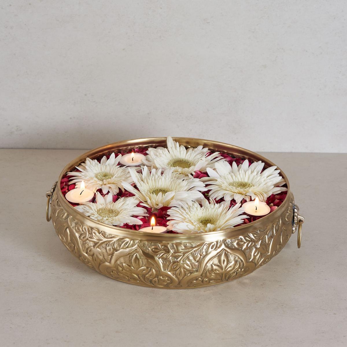 Heritage Matt Gold brass urlis (Set of 2)