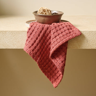 Terracota | Cotton Bamboo | Waffle | Face Towel