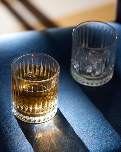 Fancy Fluting Whiskey Glass With Gift Box | Set of 2