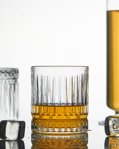 Fancy Fluting Whiskey Glass With Gift Box | Set of 2