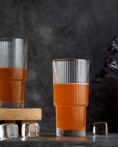 Ribbed Drinking Glass | Set of 6
