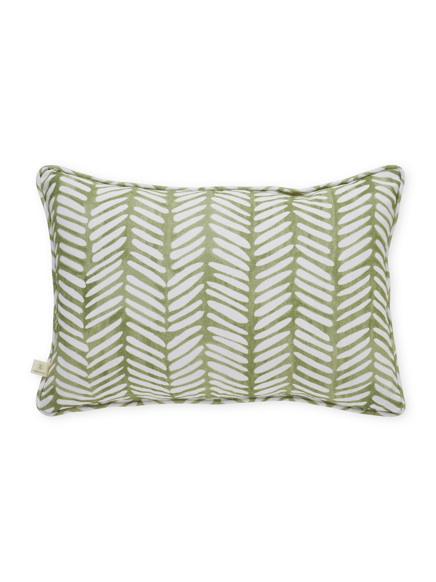 Ayna Linear Leaf Red Cushion Cover