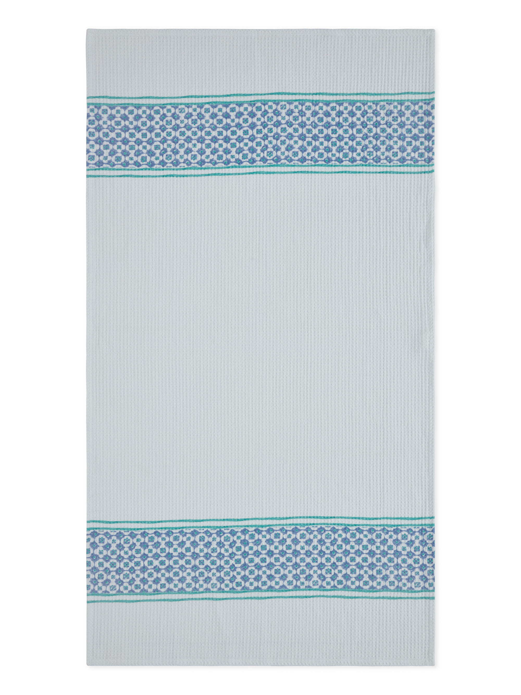 Checkmate Cotton Waffle Blue bath towel