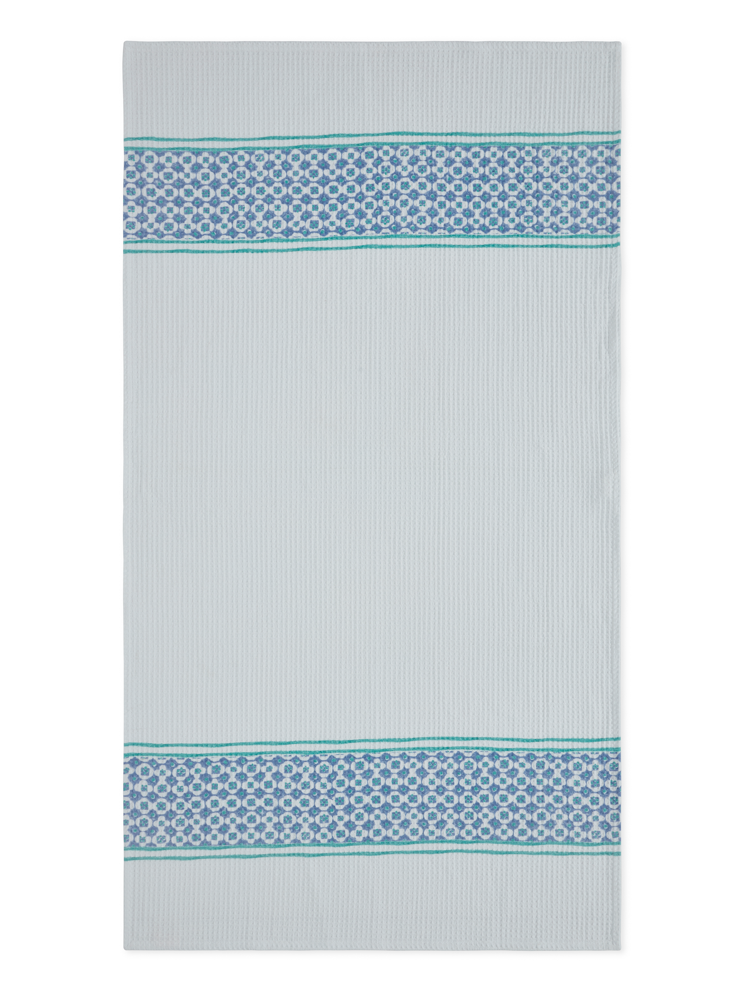 Checkmate Cotton Waffle Blue bath towel