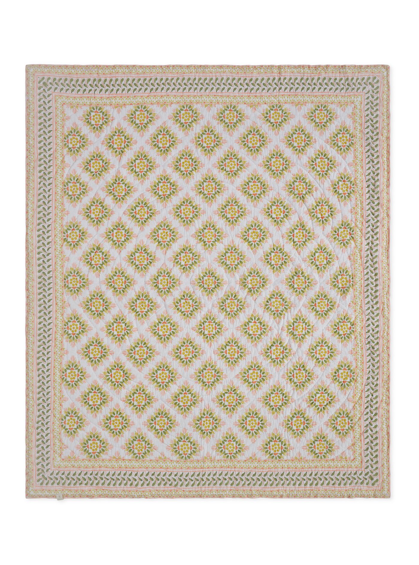 Mica Yellow Cotton Quilt