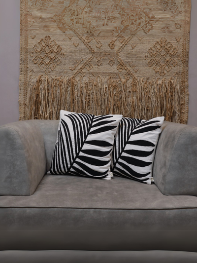 Tropical Palm Tufted Cushion Cover