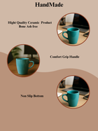 Midnight Blue Ceramic Coffee Mug – 350ML Set Of 2