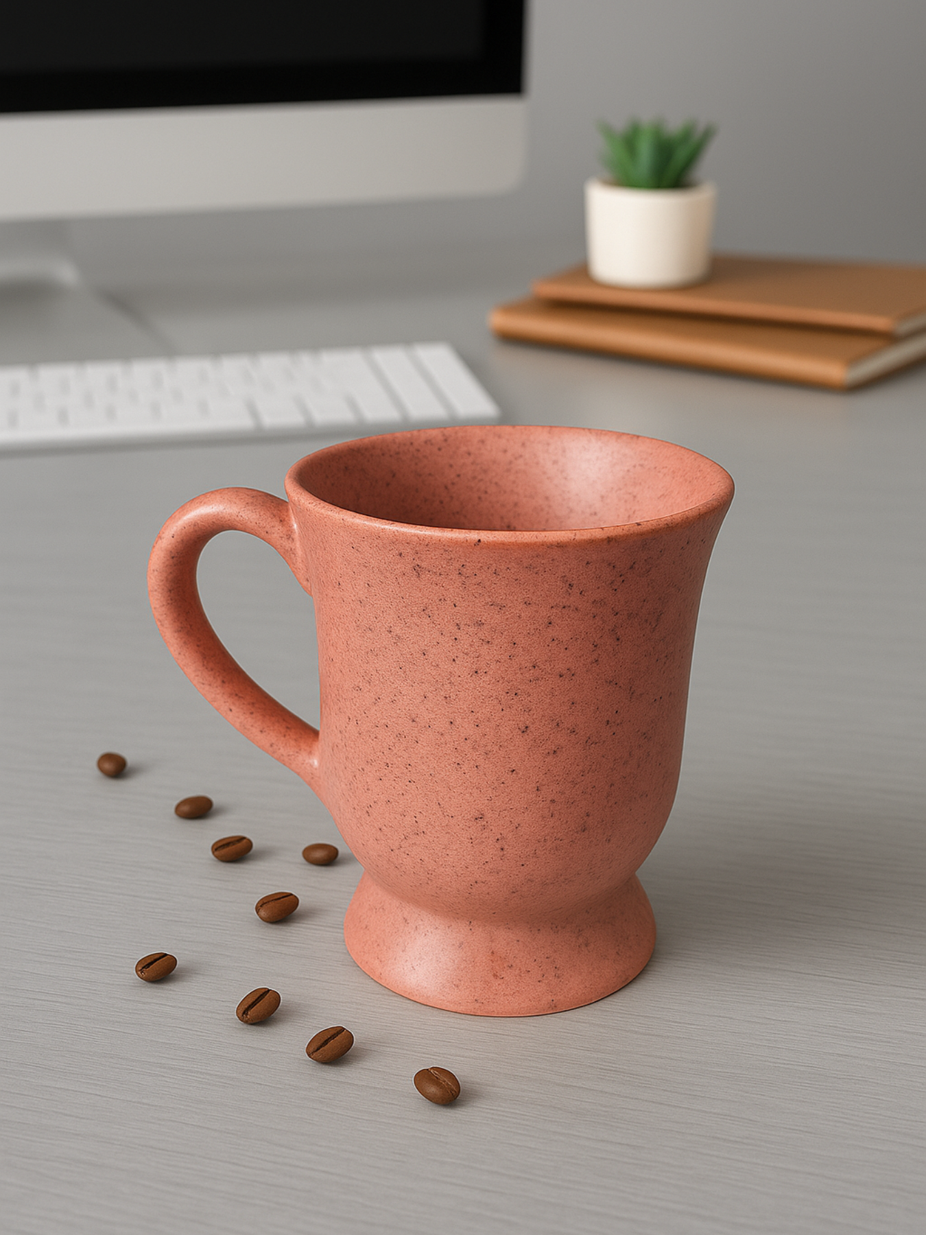 Terracotta Ceramic Coffee Mug – 350ML