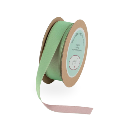 Mint Green & Lt.Pink - Reversible Ribbon