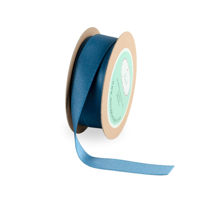 Smoke Blue & French Blue - Reversible Ribbon