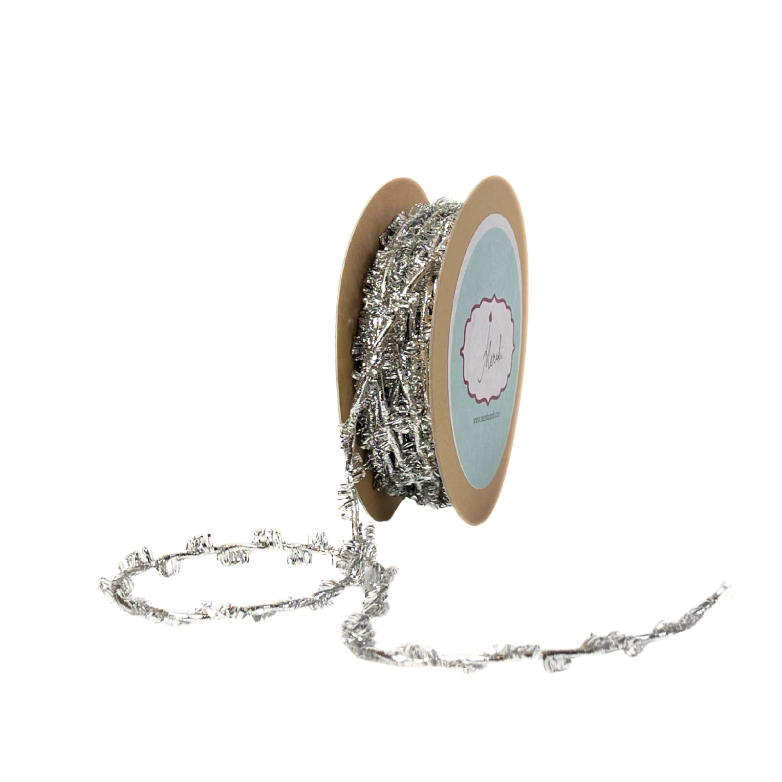 Metallic Silver Twine Ribbon