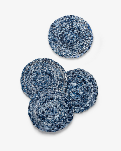 Indy Denim round placemats  Pack of 4