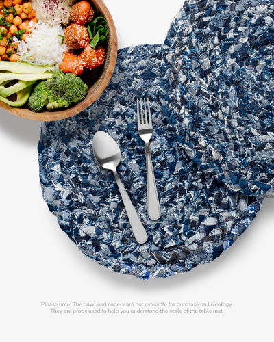 Indy Denim round placemats  Pack of 4