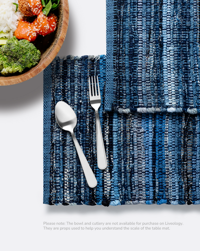 Indri denim Placemats  Pack of 4