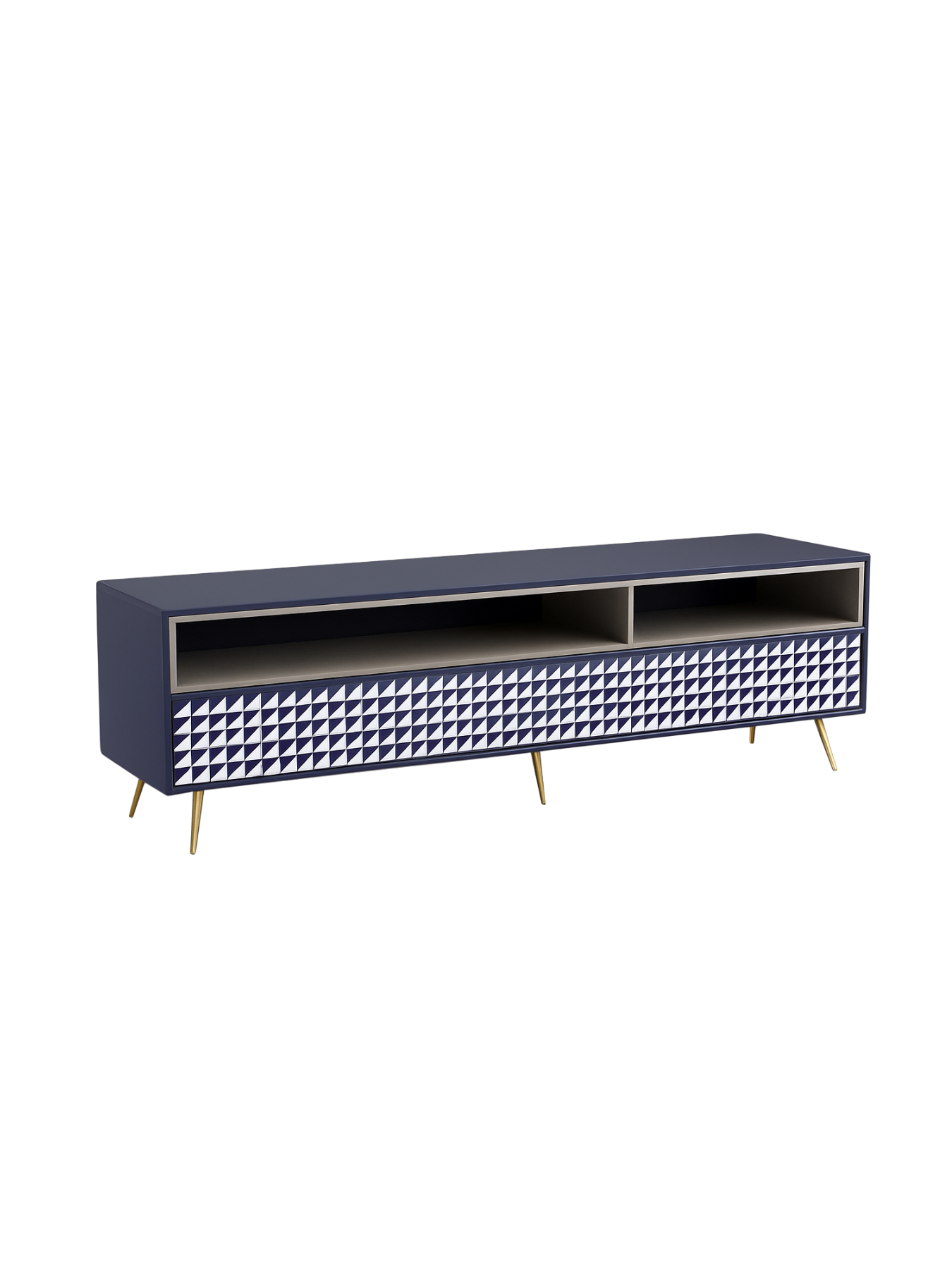 Inlay Media Unit with Drawers