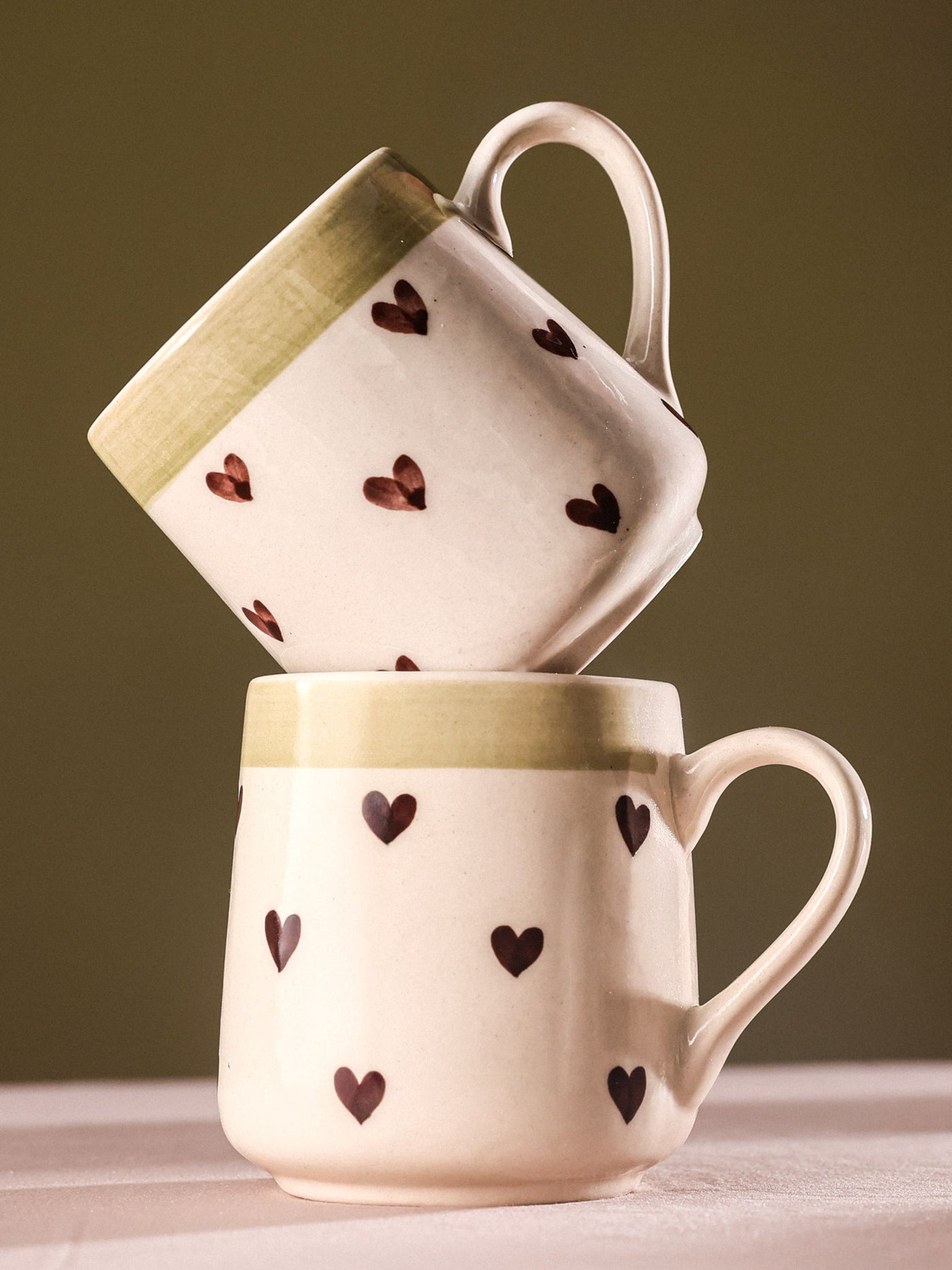 The Love Ceramic Mugs Set of 2