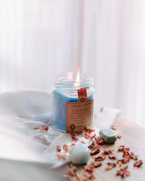 Throat Chakra Candle