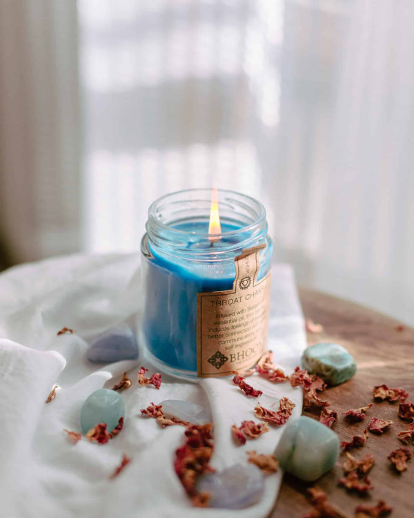 Throat Chakra Candle