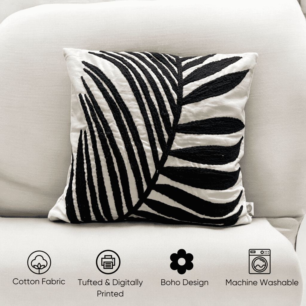 Tropical Palm Tufted Cushion Cover - Set of 5