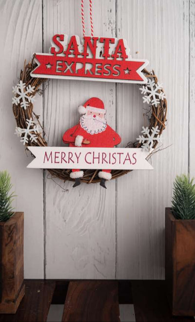 Santa Express Wreath with Merry Christmas_CC103