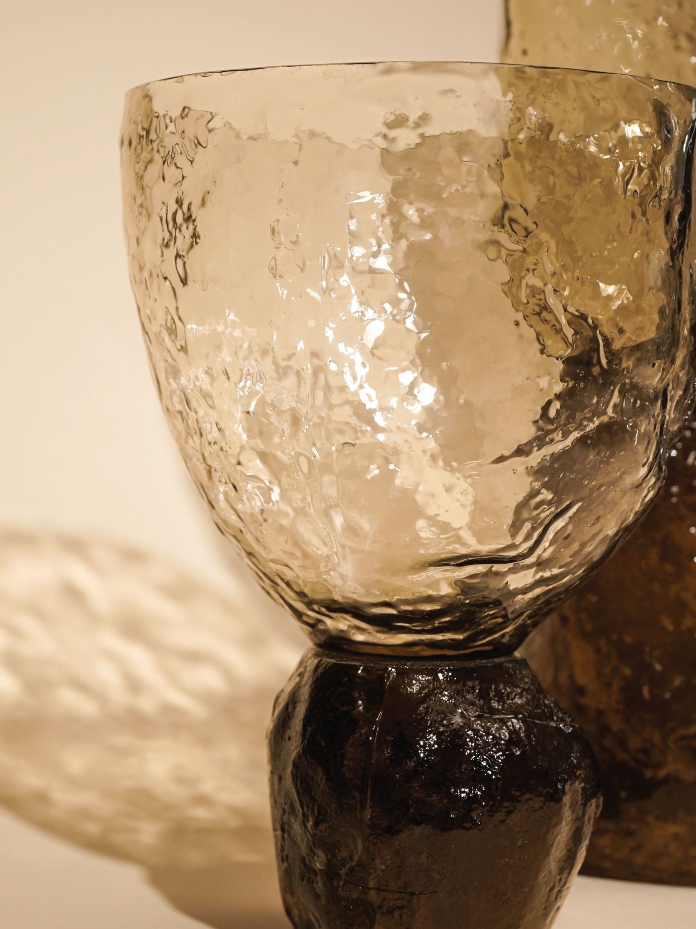 Textured Glass Decorative Object - Ezra