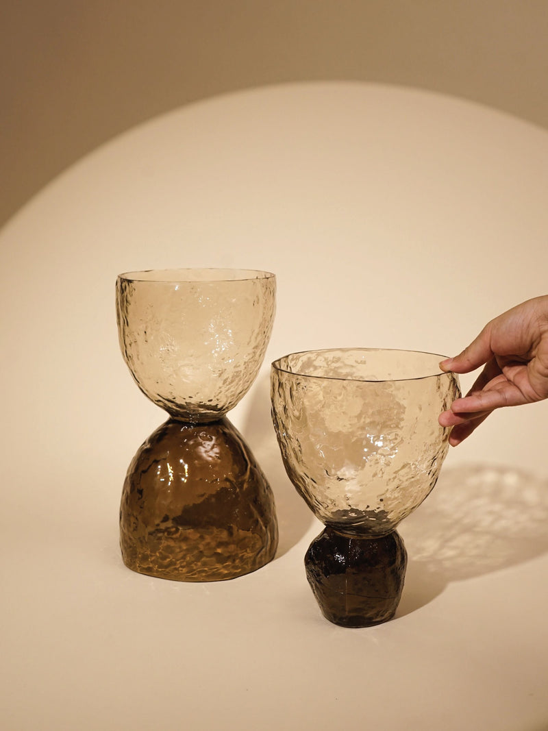 Textured Glass Decorative Object - Ezra
