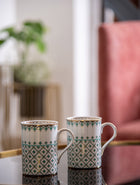 Zaina Mug (Green) - Set of 2